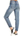 Luvamia High Waisted Ripped Boyfriend Jeans for Women