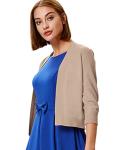Grace Karin 3/4 Sleeve Knit Cropped Cardigan