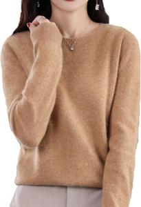 Soft Cashmere Crew Neck Sweater for Women