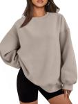 Oversized Fleece Crewneck Hoodie for Women