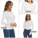 3 Pack Women's Long Sleeve Crew Neck Tops