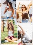4 Pack Adjustable Camisole Tops for Women