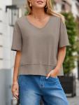 Cicy Bell Women's Summer V-Neck Casual T-Shirt