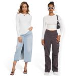 3 Pack Women's Long Sleeve Crew Neck Tops