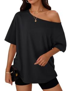 Trendy Off-Shoulder Oversized Summer T-Shirt for Women