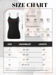 4 Pack Adjustable Camisole Tops for Women