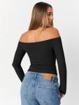 Trendy Off-The-Shoulder Crop Top for Women