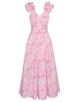 Grace Karin Pink Floral Sleeveless Sundress