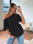 Trendy Off-Shoulder Oversized Summer T-Shirt for Women