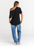 Trendy Off-Shoulder Oversized Summer T-Shirt for Women