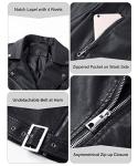 Trendy Black Faux Leather Biker Jacket for Women