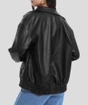 Casly Lamiit Women's Oversized Faux Leather Jacket