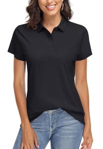 TACVASEN Women's Quick Dry Short Sleeve Polo Shirt