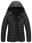 Women's Lightweight Waterproof Puffer Jacket, Black