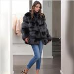 Lisa Colly Women's Black Faux Fur Winter Coat
