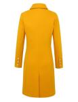 IDEALSANXUN Yellow Wool Peacoat for Women