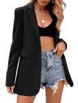 Oversized Buttoned Blazer Jacket for Women