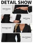 ELLEVEN Women's Slim Fit Casual Blazer Jacket