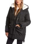 Steve Madden Women's Black Puffer Parka Jacket