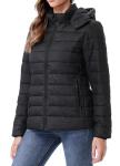 Women's Lightweight Waterproof Puffer Jacket, Black