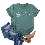 Cicy Bell Women's Dandelion Print Summer Tee