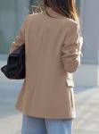 PRETTYGARDEN Women's Khaki Blazer for Work