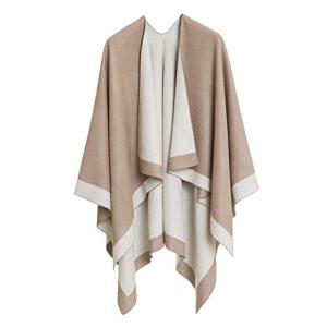 Women's Open Front Poncho Shawl Wrap Cardigan