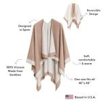 Women's Open Front Poncho Shawl Wrap Cardigan