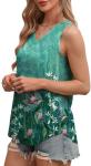 Floral Plus Size Sleeveless Summer Tank Top