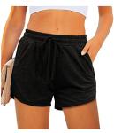 Aloodor Women's Black Workout Shorts for Teachers
