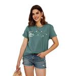 Cicy Bell Women's Dandelion Print Summer Tee
