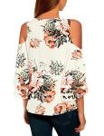 Floral Cold Shoulder Tops for Women 2024