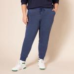 Fleece Jogger Sweatpants for Women, Navy, Plus Size