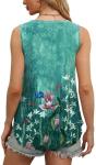 Floral Plus Size Sleeveless Summer Tank Top