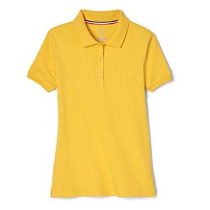 Gold Short Sleeve Polo for Teen Girls