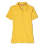 Gold Short Sleeve Polo for Teen Girls