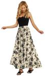Yincro Women's High Waisted Floral Maxi Skirt