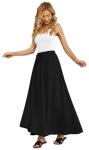 Yincro Women's High Waisted Pleated Maxi Skirt