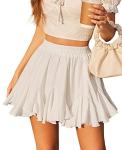 Avidlove Women's High Waisted Pleated Skater Skirt