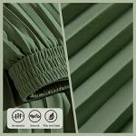 Green Pleated Midi Skirt for Women