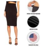 Sweet Hearts Women’s Stretch Pencil Midi Skirt