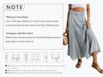 Vintage Flowy Denim Skirt for Women, Blue