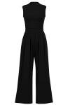 PrettyGarden Women's Sleeveless Wide Leg Jumpsuit