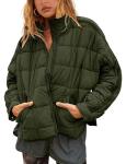 Bianstore Women's Oversized Quilted Puffer Jacket