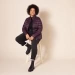 Lightweight Packable Water-Resistant Puffer Jacket - Burgundy