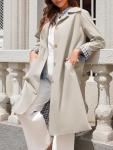 Womens Oversized Long Trench Coat - Windproof Style
