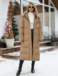 Women’s Thick Quilted Puffer Coat with Hood
