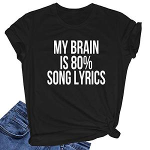 Cute Graphic Tee for Teen Girls - Black