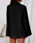 BTFBM Oversized Black Blazer for Women