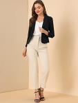 Allegra K Women's Lightweight Summer Crop Blazer
